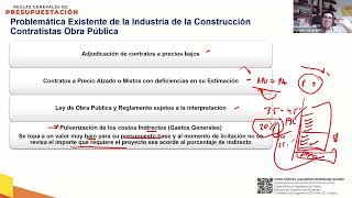 Problemática actual en los Indirectos en Obra Pública Combatiendo Usos y Costumbres de Porcentajes [upl. by Ardle]