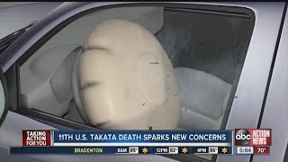 11th death due to Takata air bags reported in the US [upl. by Sahpec618]