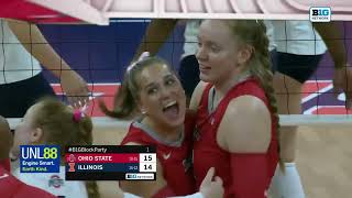 Ohio State vs Illinois  NCAA Women Volleyball Nov 152023 [upl. by Leagiba]