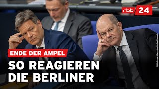 So reagiert Berlin auf das AmpelAus [upl. by Aynna]