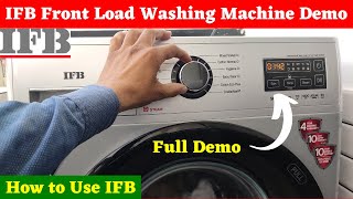 Ifb Front Load Washing Machine Demo 2023 ⚡ How to use IFB 6 Kg Front Load Washing Machine [upl. by Cressler85]