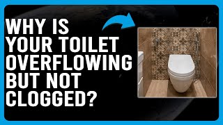 Why Is Your Toilet Overflowing But Not Clogged How To Fix Overflowing Toilet But Not Clogged [upl. by Idolem]