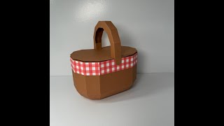 Small Basket With Centre Hinge Lid [upl. by Larimore]