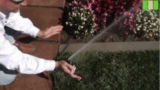 Hunter PGJ Sprinkler How to adjust the arc and radius [upl. by Wiebmer586]