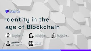 Identity in the Age of Blockchain [upl. by Yerahcaz]