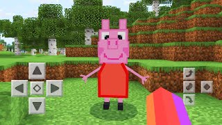 Minecraft PE  Peppa PIG ADDON [upl. by Encratis]