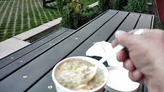 Some Chicken Biscuit Soup from Twirling Bird in Silverton Oregon Oct 3rd 2024 [upl. by Leeth]