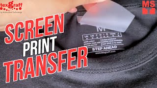 Tagless Labels Digital Screen Print Transfers on Garments [upl. by Atiuqahc324]