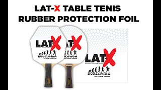 LatX table tennis protection rubber foil [upl. by Chaing]