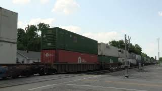 NORFOLK SOUTHERN GE AC44C6M Northbound Intermodal Container Train [upl. by Kazue21]