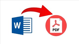 How to convert ms word file into PDF [upl. by Merriman]