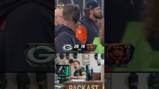 A Packers Fan Reaction to the BLOCKED Game Winning FG vs Bears nfl shorts [upl. by Ainoek]