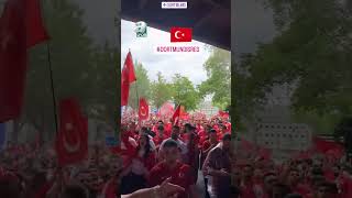 TürkiyeGürcistan Maçı Öncesi Dortmund Sokakları Kırmızı Beyaz 🔴⚪ [upl. by Ensign]