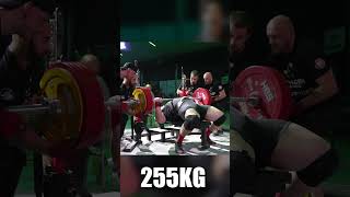 255KG NA KLATE  OSKAR ZIÓŁKOWSKI strongman wyciskanie benchpress powerlifting siła [upl. by Garrison]