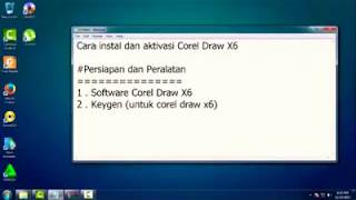 Tutorial Install dan Aktivasi Corel Draw X6 plus Keygen [upl. by Key]