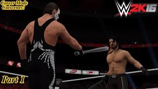 WWE 2K16 My Career Mode Cutscenes Part 1 Fighting the Authority amp teaming with Sting [upl. by Animahs]