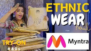 All new Ethnic Wear from Myntra Summer edition ☀️  Tryon  Honest Review  gimaashi [upl. by Helm480]