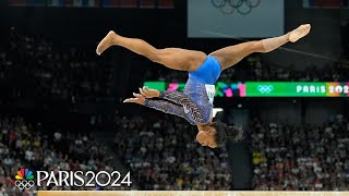 The beauty of the womens gymnastics individual allaround final in slow motion  Paris Olympics [upl. by Enwahs]