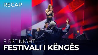 Festivali i Këngës në RTK 2023 Kosovo  First Night  RECAP [upl. by Dnomder]