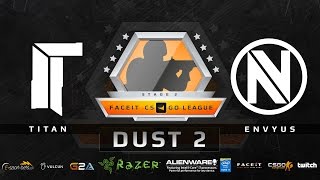 Titan vs EnVyUs  Dust 2 FACEIT League 2015 Stage 2 EU [upl. by Daraj]