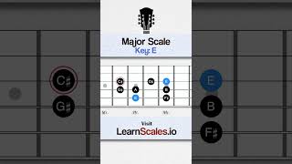 Learn E Major scale on guitar for beginners 🎸 [upl. by Inez]