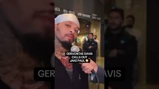 Gervonta Davis CALLS Out Jake Paul [upl. by Kessler]