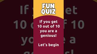 Test Your Knowledge Fun and Quick Quiz funfacts quizquestions [upl. by Noiemad679]