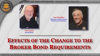 Change to Broker Bond Requirements [upl. by Nwahs]