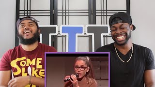 Ariana Grande 2016 Vocal Impressions Rihanna Britney SpearsShakira Reaction Was She Good [upl. by Enicnarf831]