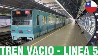 Metro De Santiago  Inyección Tren Vacio Línea 5  NS74 P3037 [upl. by Bryna]