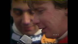 F1 San Marino 1982  Intervista a Didier Pironi dopo il Gran Premio [upl. by Hett]