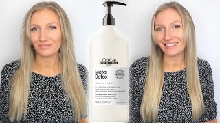 LOREAL METAL DETOX SHAMPOO REVIEW  TESTING ON BALAYAGE HAIR [upl. by Winchester]