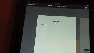 Apple iPad Pages Word Processor Demo [upl. by Aisetal]