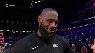 LeBron James talks BIG WIN vs Pelicans Postgame Interview 🎤 [upl. by Annot79]