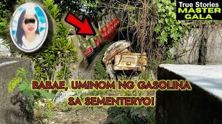 Babae Lumagok ng Gasolina sa Sementeryo [upl. by Eeroc168]