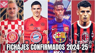 🚨FICHAJES YA CONFIRMADOS en el Mercado de Pases de VERANO 202425 Barca Bayern Milan se Refuerzan [upl. by Struve]