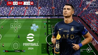 EFOOTBALL PES 2024 PPSSPP ORIGINAL PS5 On Androidamp ISO BEST Graphics Offline [upl. by Williams508]