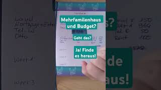 Mehrfamilienhaus und Budget So gehts budget cashbinders cashbudgeter budget umschlagmethode [upl. by Phelips]