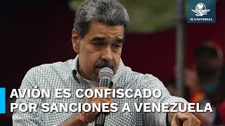 Avión oficial de Nicolás Maduro es confiscado por EU [upl. by Nan]