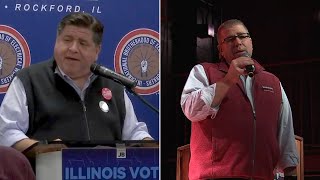 Pritzker Bailey make last pitch to voters before Election Day [upl. by Ardnek531]