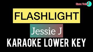 Jessie J  Flashlight Karaoke Lower Key  Karaoke Guru Vokal [upl. by Keffer]