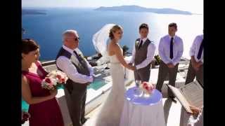 Santorini Princess Hotel Weddings in Santorini by The Bridal Consultant [upl. by Evania514]