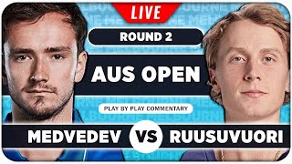 MEDVEDEV vs RUUSUVUORI • Australian Open 2024 • LIVE Tennis PlaybyPlay Stream [upl. by Slorac]