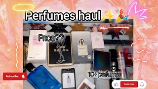 New perfume  Perfume haul  My perfume collection🎉✨  perfume price   10perfume [upl. by Nollahs]