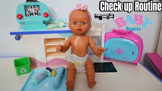 New Baby Born doll Olivias check up Routine Baby born doll videos [upl. by Giliane587]