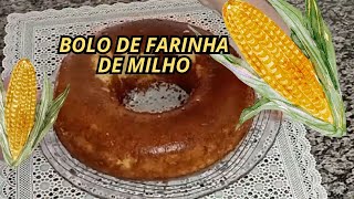 BOLO DE FARINHA DE MILHO  RECEITA DE BOLO SIMPLES E FÁCIL [upl. by Arima]