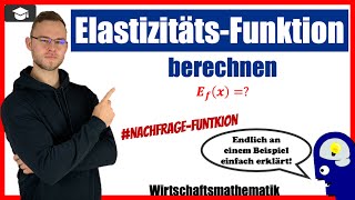 Elastizitätsfunktion bestimmen an der Formel einfach erklärt [upl. by Zuckerman572]