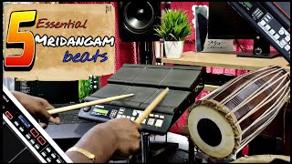 5 ESSENTIAL 44 mridangam beats 2021  yamaha dtx multi 12  part 2  Dolphin Binesh [upl. by Ahtelat]