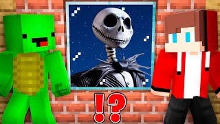 Jack Skellington Attacked Mikey and JJ at 300 AM in Minecraft   Maizen [upl. by Ynattib117]