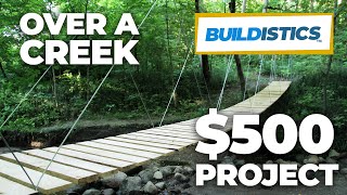 DIY Suspension Bridge  54 Span [upl. by Hillegass]